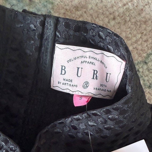 BURU x Mary Orton Mod Top in Black Dot | Size Small NWT - Picture 5 of 6